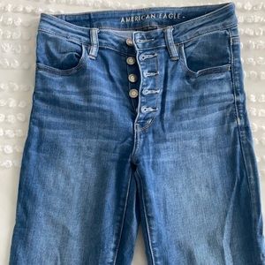 American Eagle button front jeans